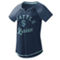 Starter Women's Deep Sea Blue Seattle Kraken Grand Slam Raglan Notch Neck T-Shirt - Image 1 of 2