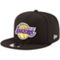 New Era Men's Black Los Angeles Lakers Official Team Color 9FIFTY Snapback Hat - Image 1 of 4