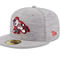 New Era Men's Gray Cincinnati Reds 2023 Clubhouse 59FIFTY Fitted Hat - Image 1 of 4