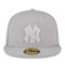 New Era Men's Gray New York Yankees 2023 On-Field Batting Practice 59FIFTY Fitted Hat - Image 3 of 4