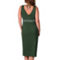 G-III 4Her by Carl Banks Women's Green Michigan State Spartans Training V-Neck Maxi Dress - Image 3 of 3