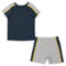 Colosseum Infant Navy/Heather Gray Michigan Wolverines Norman T-Shirt & Shorts Set - Image 3 of 3
