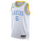 Nike Men's LeBron James White Los Angeles Lakers Swingman Jersey - Classic Edition - Image 3 of 4