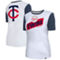 New Era Women's White Minnesota Twins Colorblock T-Shirt - Image 2 of 4