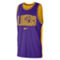 Nike Men's Purple/Gold Los Angeles Lakers Courtside Versus Force Split DNA Performance Mesh Tank Top - Image 3 of 4