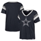 '47 Women's Navy Dallas Cowboys Phoenix V-Neck T-Shirt - Image 2 of 4
