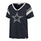 '47 Women's Navy Dallas Cowboys Phoenix V-Neck T-Shirt - Image 3 of 4