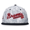 Fanatics Branded Men's Black/White Atlanta Braves Smoke Dye Fitted Hat - Image 3 of 4