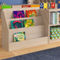 Flash Furniture Tiered Wooden Classroom Bookstand Display - Image 2 of 5