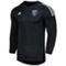 adidas Men's Black San Jose Earthquakes 2023 Goalkeeper Long Sleeve Replica Jersey - Image 3 of 4