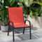 Flash Furniture 4 Pack Outdoor Stack Chair w/ Flex Material - Image 2 of 5
