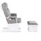 Suite Bebe Madison Glider and Ottoman White/Oyster - Image 4 of 5