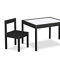 Olive & Opie Gibson 3-Piece Dry Erase Kids Table & Chair Set, Black - Image 2 of 5