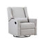 Suite Bebe Pronto Swivel Glider Recliner with Pillow Blanco Fabric - Image 3 of 5
