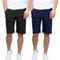Men's 2-Pack Cotton Stretch Slim Fit Chino Shorts - Image 1 of 2