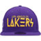 New Era Men's Purple Los Angeles Lakers Rocker 9FIFTY Snapback Hat - Image 3 of 4