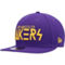 New Era Men's Purple Los Angeles Lakers Rocker 9FIFTY Snapback Hat - Image 4 of 4