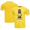 Pro Standard Men's LeBron James Gold Los Angeles Lakers #6 Caricature T-Shirt - Image 1 of 4