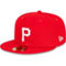 New Era Men's Red Pittsburgh Pirates Sidepatch 59FIFTY Fitted Hat - Image 4 of 4