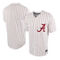 Nike Men's White/Crimson Alabama Crimson Tide Pinstripe Replica Full-Button Baseball Jersey - Image 1 of 4