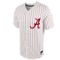 Nike Men's White/Crimson Alabama Crimson Tide Pinstripe Replica Full-Button Baseball Jersey - Image 3 of 4