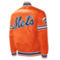 Starter Men's Orange New York Mets Slider Satin Full-Snap Varsity Jacket - Image 4 of 4