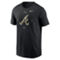 Nike Men's Black Atlanta Braves Camo Logo T-Shirt - Image 3 of 4