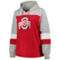 Profile Women's Scarlet Ohio State Buckeyes Plus Size Color-Block Pullover Hoodie - Image 3 of 4