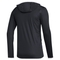 adidas Men's Black Chicago Blackhawks Team Long Sleeve Quarter-Zip Hoodie T-Shirt - Image 4 of 4