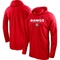 Nike Men's Red Georgia Bulldogs Football Long Sleeve Hoodie T-Shirt - Image 1 of 4