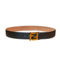 Fendi FF Logo Ebano Brown Pebbled Leather Belt 105 7C0403 - Image 2 of 4