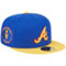 New Era Men's Royal/Yellow Atlanta Braves Empire 59FIFTY Fitted Hat - Image 1 of 4