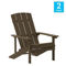 Flash Furniture 2 Pk Poly Resin Adirondack Chair - Image 4 of 5