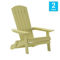 Flash Furniture 2 Pack All-Weather Folding Adirondack Chairs - Image 4 of 5