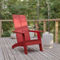Flash Furniture 4 Pack Modern 4 Slat Back Adirondack Chairs - Image 3 of 5