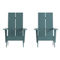 Flash Furniture 2 Pack Modern 2 Slat Back Adirondack Chairs - Image 5 of 5