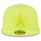 New Era Men's Neon Green Dallas Cowboys Color Pack Brights 59FIFTY Fitted Hat - Image 3 of 4