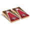 Victory Tailgate San Francisco 49ers 2' x 4' Triangle Weathered Regulation Cornhole Board Set - Image 1 of 2