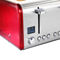 MegaChef 4 Slice Toaster in Stainless Steel Red - Image 1 of 5