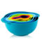 MegaChef Multipurpose Stackable Mixing Bowl and Measuring Cup Set - Image 1 of 5
