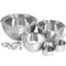 MegaChef 14 Piece Stainless Steel Measuring Cup and Spoon Set with Mixing Bowls - Image 1 of 5