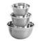 Oster Rosamond 3 Piece Stainless Steel Mixing Bowl Set in Silver - Image 1 of 5