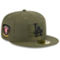 New Era Men's Green Los Angeles Dodgers 2023 Armed Forces Day On-Field 59FIFTY Fitted Hat - Image 2 of 4