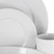 Elama Maisy 18 Piece Round Porcelain Dinnerware Set in White - Image 3 of 5