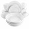 Elama Carey 18 Piece Round Porcelain Dinnerware Set in White - Image 1 of 5
