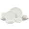 Elama Camellia 16 Piece Porcelain Double Bowl Dinnerware Set - Image 1 of 5