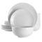 Elama Luna 18 Piece Porcelain Dinnerware Set in White - Image 1 of 5