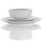 Elama Luna 18 Piece Porcelain Dinnerware Set in White - Image 2 of 5