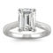 Charles & Colvard 2.52cttw Moissanite Emerald Cut Solitaire Ring in 14k White Gold - Image 1 of 5