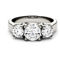 Charles & Colvard 2.00cttw Moissanite Three Stone Ring in 14K Gold - Image 1 of 5